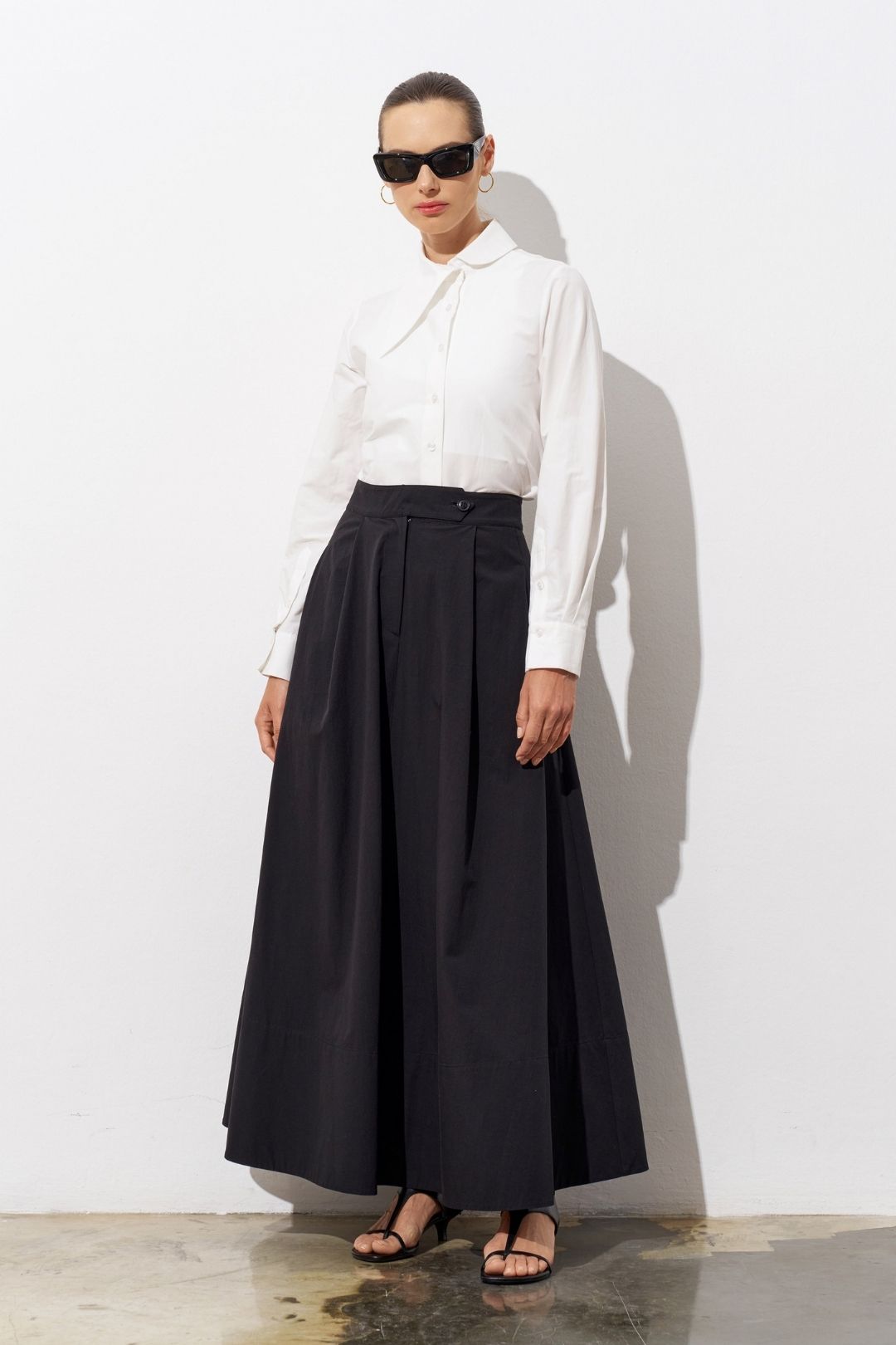 Maren Poplin Maxi Etek